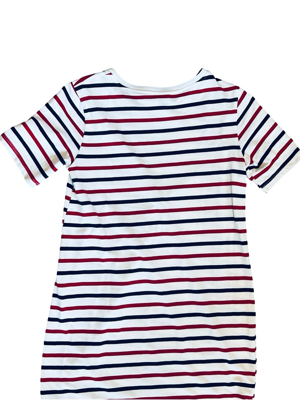 Pomander Place Tuckernuck Women’s Sz S Red Blue White Stripe Midi Dress Cotton - Picture 8 of 11